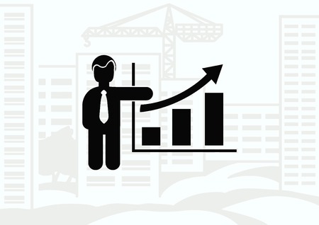 Business strategy icon, business concept icon, vector illustration.のイラスト素材