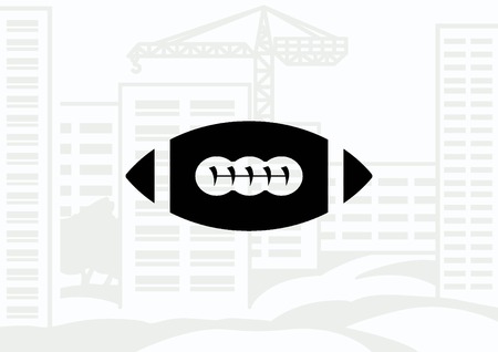 Equipment  American Football And Rugby iconのイラスト素材