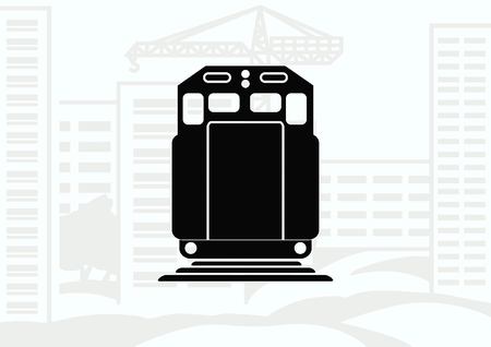 Freight train iconのイラスト素材