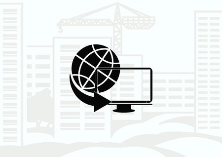 Globe iconのイラスト素材