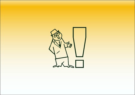 Exclamation danger signのイラスト素材