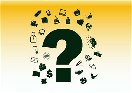 faq icon, question icon.のイラスト素材