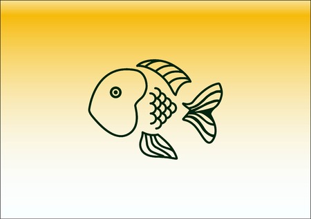 Fish icon. Vector illustration.のイラスト素材