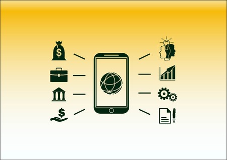 Business strategy icon, business concept icon, vector illustration.のイラスト素材