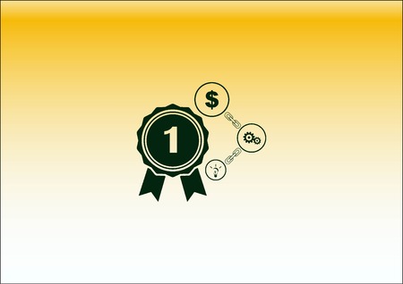 Business strategy icon, business concept icon, vector illustration.のイラスト素材