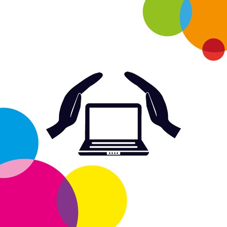 Computer, laptop iconのイラスト素材