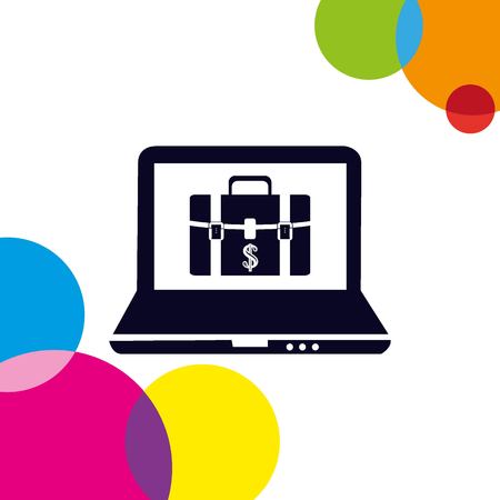 Internet banking icon.のイラスト素材