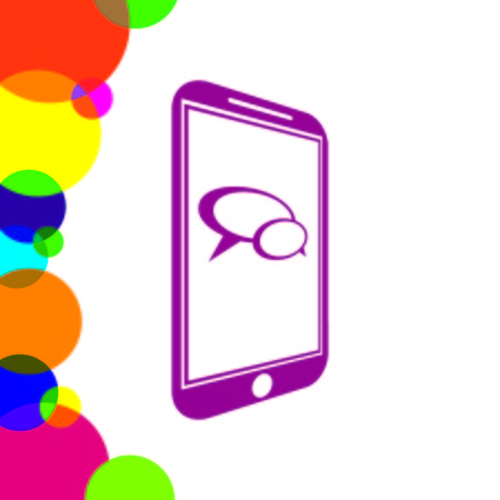 Speech bubbles icon vector iconのイラスト素材