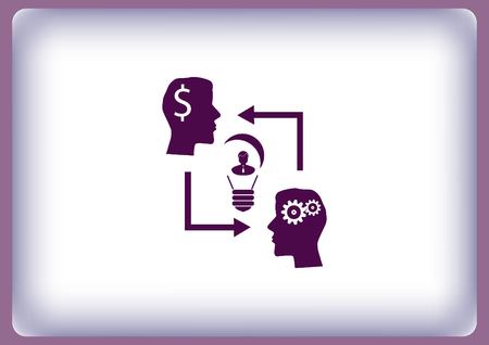 Business strategy icon, business concept icon, vector illustration.のイラスト素材