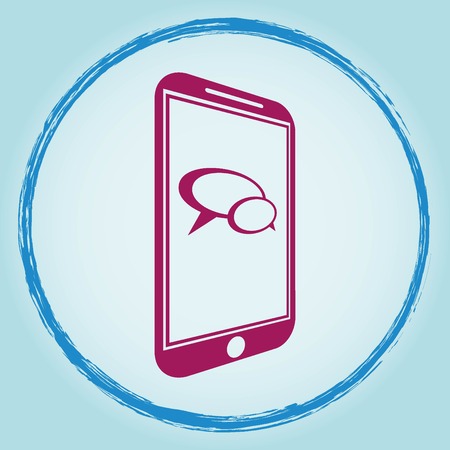 Speech bubbles icon vector iconのイラスト素材