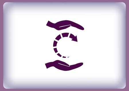 Arrow indicates the direction iconのイラスト素材