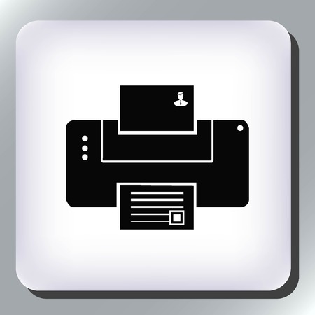 Printer iconのイラスト素材