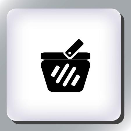 Shopping trolley, cart iconのイラスト素材