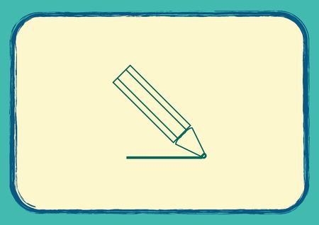 Pencil writing icon.のイラスト素材