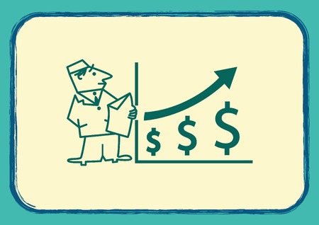 Business strategy icon, business concept icon, vector illustration.のイラスト素材