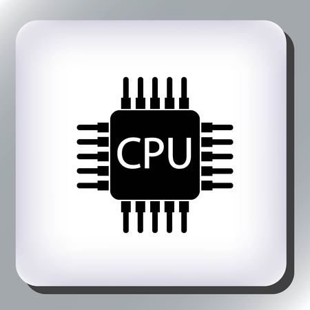 Circuit board, technology icon, vector illustration. Flat design styleのイラスト素材