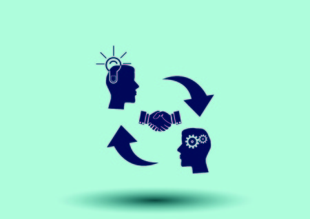 Business strategy icon, business concept icon, vector illustration.のイラスト素材