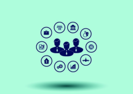 Business strategy icon, business concept icon, vector illustration.のイラスト素材