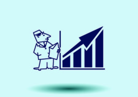 Business strategy icon, business concept icon, vector illustration.のイラスト素材