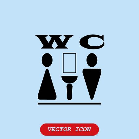Symbols inlet to the toilet  iconのイラスト素材