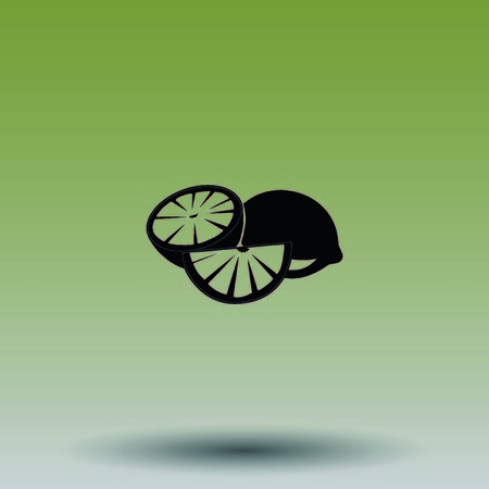 Lemon icon. Fruit icon.のイラスト素材