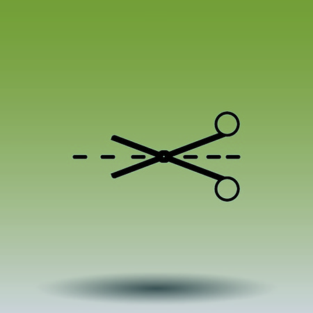 Scissors, cut iconのイラスト素材