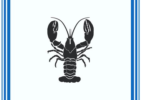 Lobster, cancer icon. Vector illustration.のイラスト素材