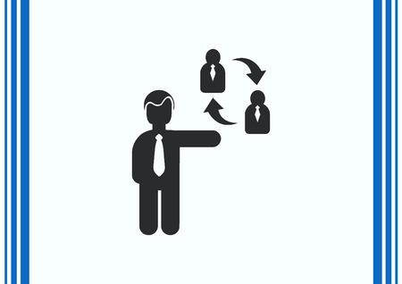 Business strategy icon, business concept icon, vector illustration.のイラスト素材