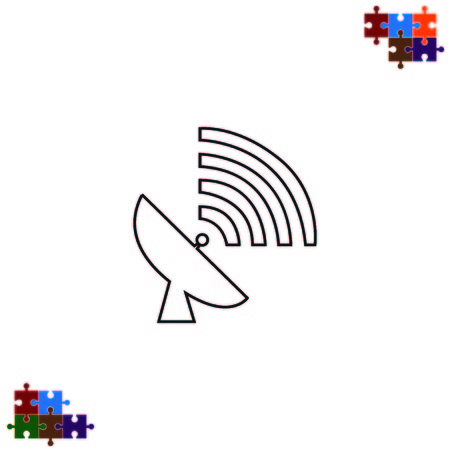 antenna iconのイラスト素材