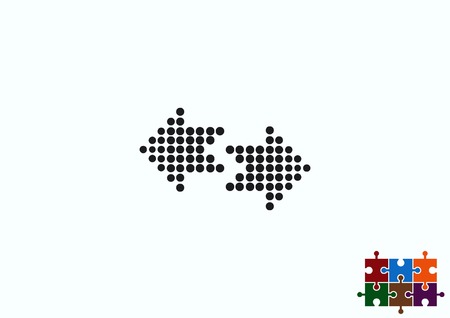 Arrow indicates the direction iconのイラスト素材