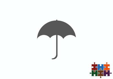 umbrella, protection, security iconのイラスト素材