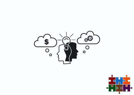 Business strategy icon, business concept icon, vector illustration.のイラスト素材