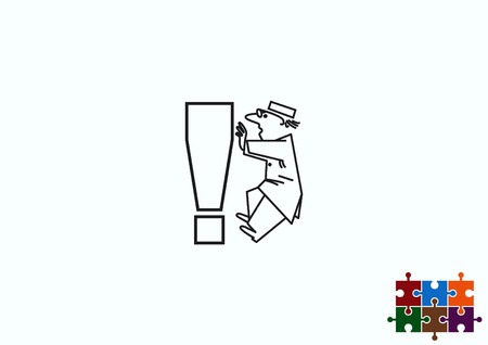 Exclamation danger signのイラスト素材