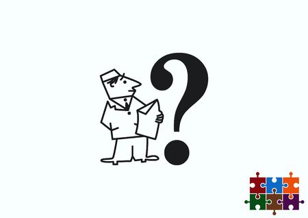 faq icon, question icon.のイラスト素材