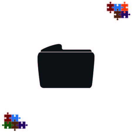 Folders and files iconのイラスト素材