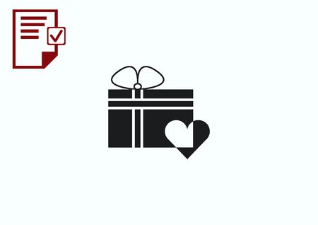 Present icon.のイラスト素材