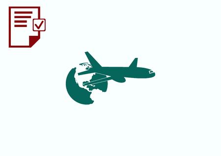 Aircraft iconのイラスト素材