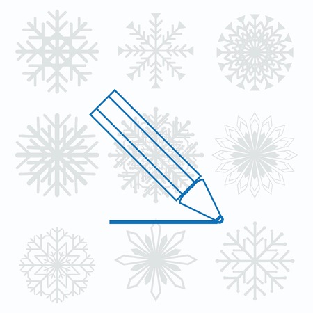 Pencil writing icon.のイラスト素材