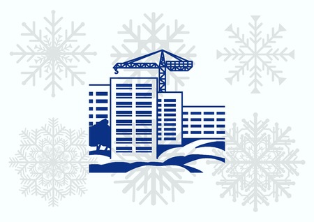 Factory silhouette icon. Vector Illustration. Industrial landscape. Heavy industryのイラスト素材