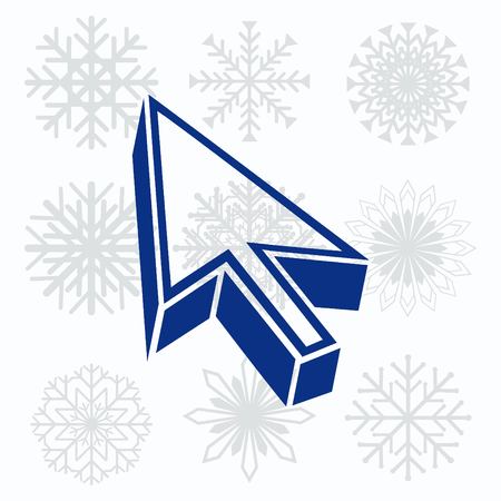 Arrow indicates the direction iconのイラスト素材