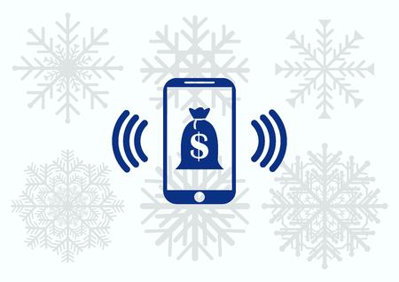 Electronic money iconのイラスト素材
