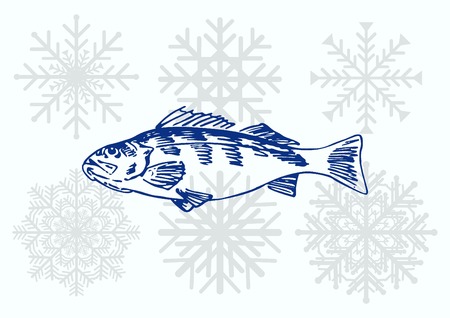 Fish icon. Vector illustration.