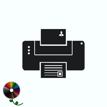 Printer iconのイラスト素材