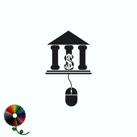 Internet banking icon.のイラスト素材