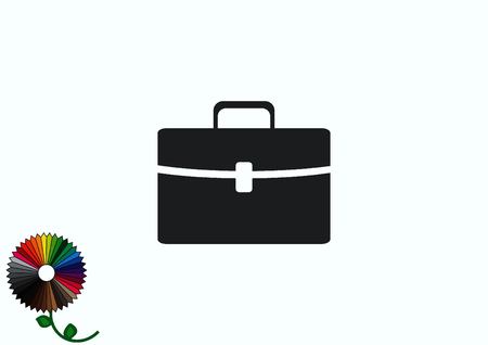 Portfolio, Leather briefcase icon.のイラスト素材