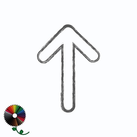 Arrow indicates the direction iconのイラスト素材