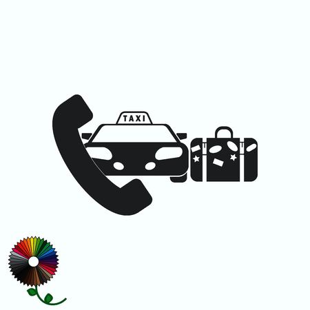 Taxi iconのイラスト素材