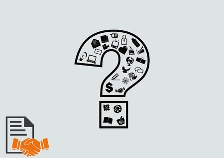 faq icon, question icon.のイラスト素材