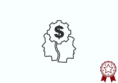 Business strategy icon, business concept icon, vector illustration.のイラスト素材