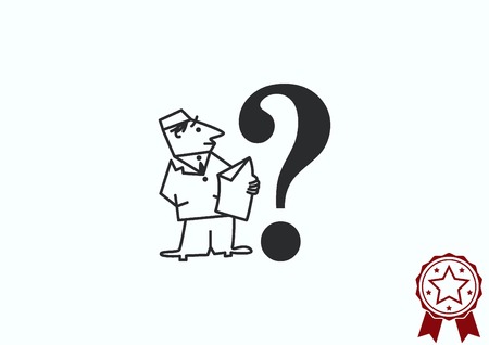 faq icon, question icon.のイラスト素材